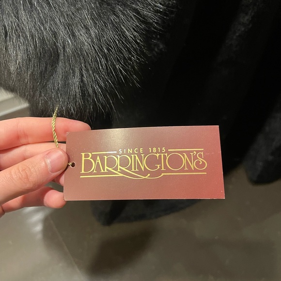 Finland Dyed Blur Fox Fur Trimmed Coat wool body - Picture 12 of 12